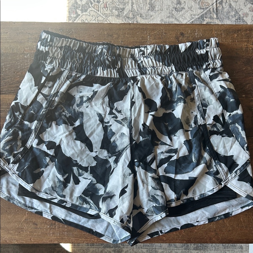 Avia Women's Black and White Athletic Shorts
